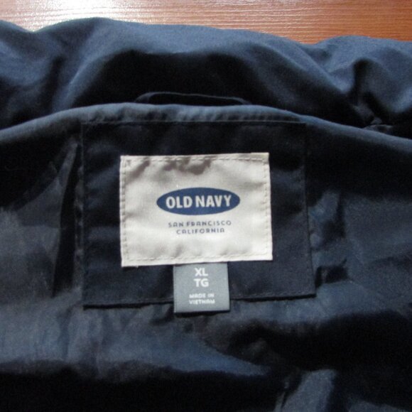 Old Navy Dark Blue Puffer Vest w/Hood - XL - Picture 4 of 10